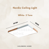 Mariko Nordic Rectangle 34W 45W 65W 90W LED Ceiling Light