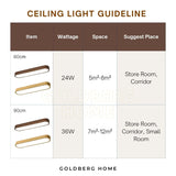 Masako 24W/36W LED Ceiling Light – Laminated Wood Look