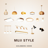 Masako 24W/36W LED Ceiling Light – Laminated Wood Look