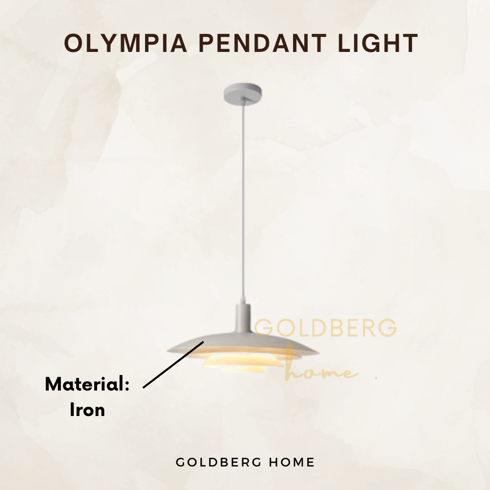 Material of Olympia Pendant light | Minimalist Pendant Light | Goldberg Home SG