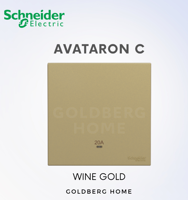 Schneider Avataron C 20A Heater 1G1W 1G2W 2G1W White, Wine Gold, Dark Grey