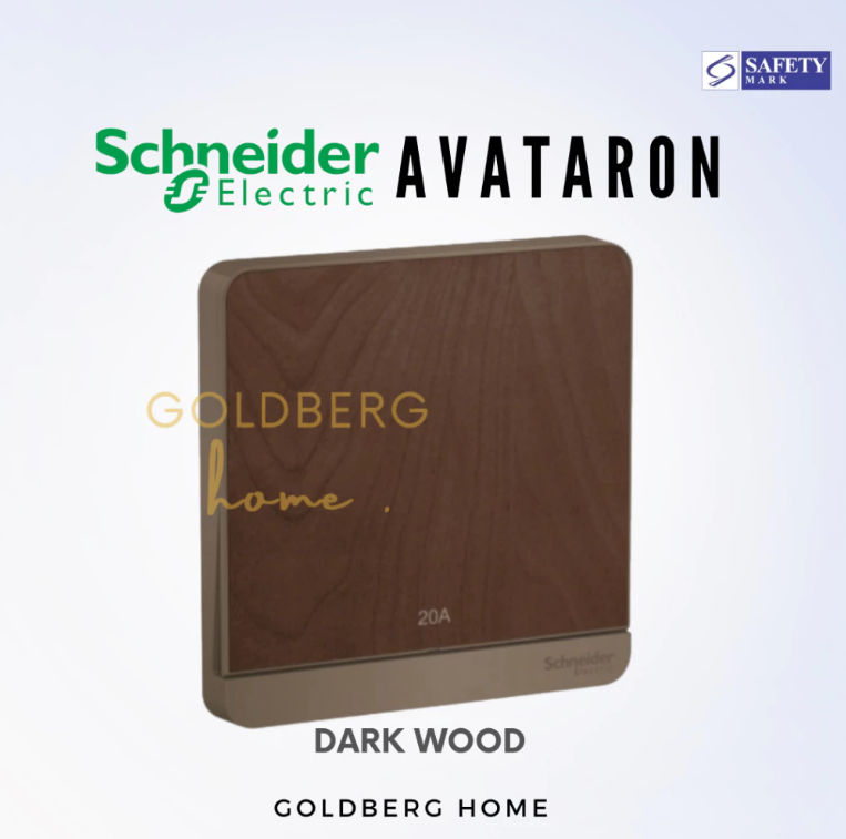 Schneider Avataron C 20A Heater 1G1W 1G2W 2G1W White, Wine Gold, Dark Grey