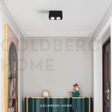 Surrey Anti-Glare 360 Degree Surface Mounted Spotlight 7W GU10 LED Black White Square