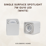 Surrey Anti-Glare 360 Degree Surface Mounted Spotlight 7W GU10 LED Black White Square