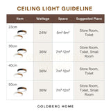 Tami Nordic 24W 36W 48W, 23/30/40/50 CM LED Ceiling Light