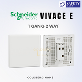 Schneider Vivace E-Series Switches & Sockets White