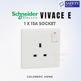 Schneider Vivace E-Series Switches & Sockets White
