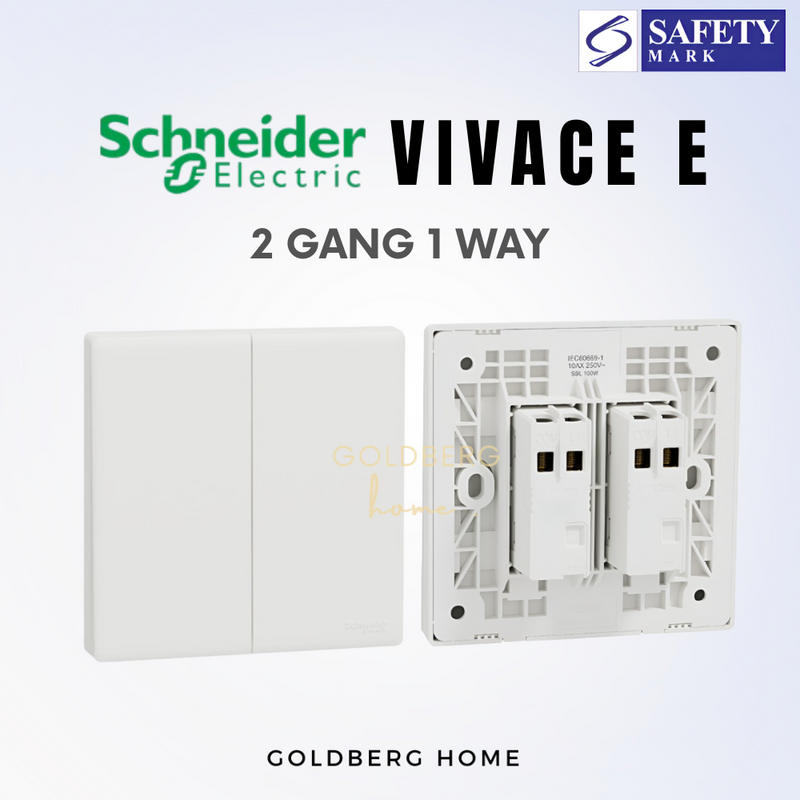 Schneider Vivace E-Series Switches & Sockets White