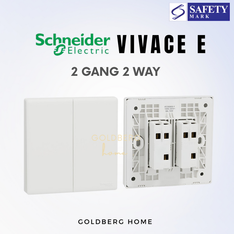 Schneider Vivace E-Series Switches & Sockets White