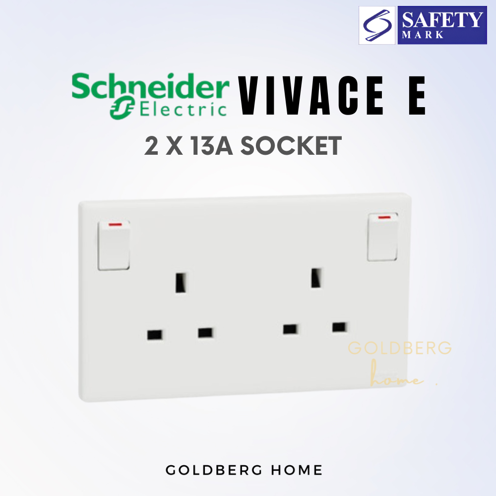Schneider Vivace E-Series Switches & Sockets White