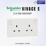 Schneider Vivace E-Series Switches & Sockets White