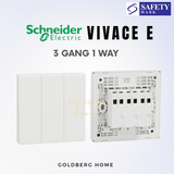 Schneider Vivace E-Series Switches & Sockets White