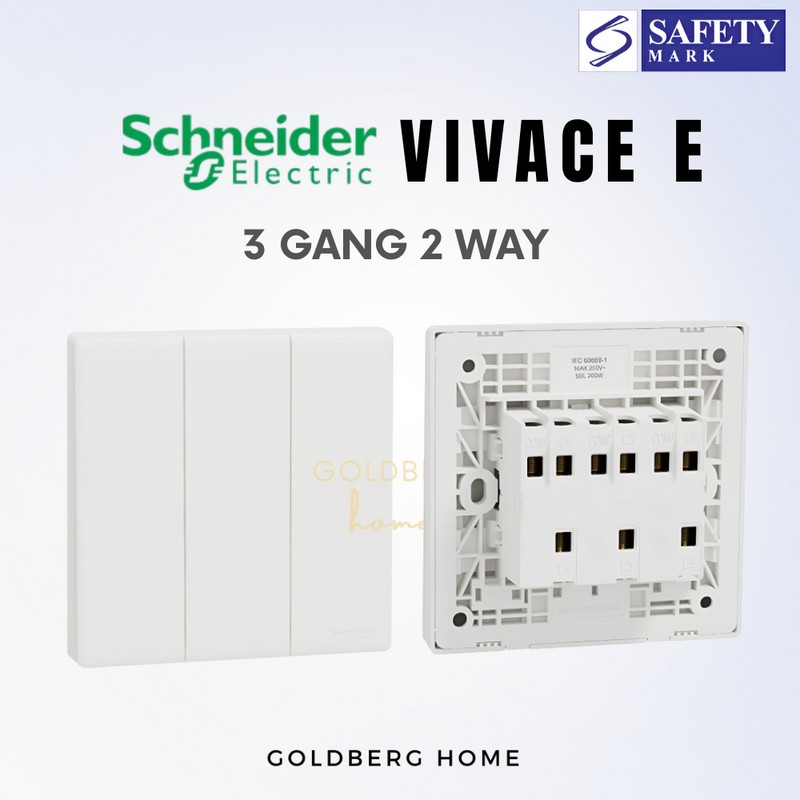 Schneider Vivace E-Series Switches & Sockets White