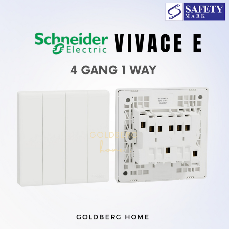 Schneider Vivace E-Series Switches & Sockets White