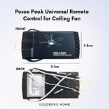 Posco Peak Universal Remote Control for Ceiling Fan Goldberg Home SG