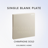 Legrand Galion Blank Plate 1G White Dark Silver Champagne Gold Rose Gold Matt Black