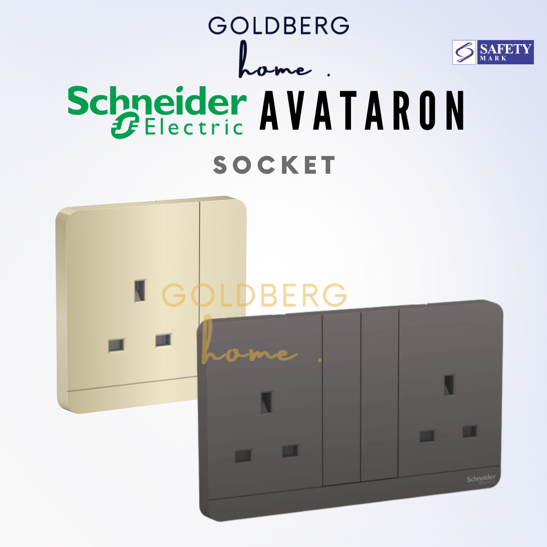 Goldberg Home Schneider AvatarON wall power socket collection for modern Singapore home interiors.