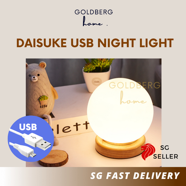 Daisuke Night Light 15CM USB Table lamp Goldberg Home SG