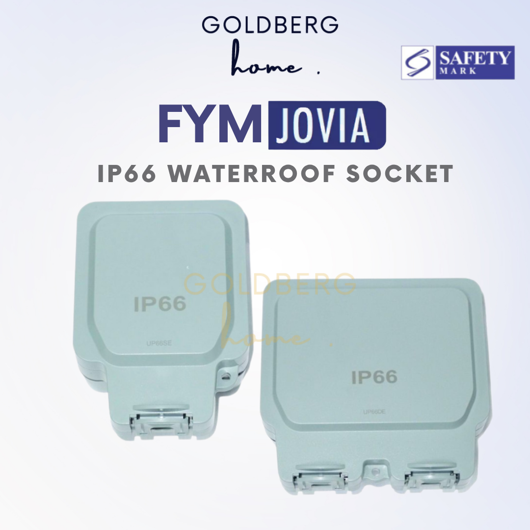 Goldberg Home FYM IP66 heavy-duty waterproof 13A switch socket outlet for outdoors.