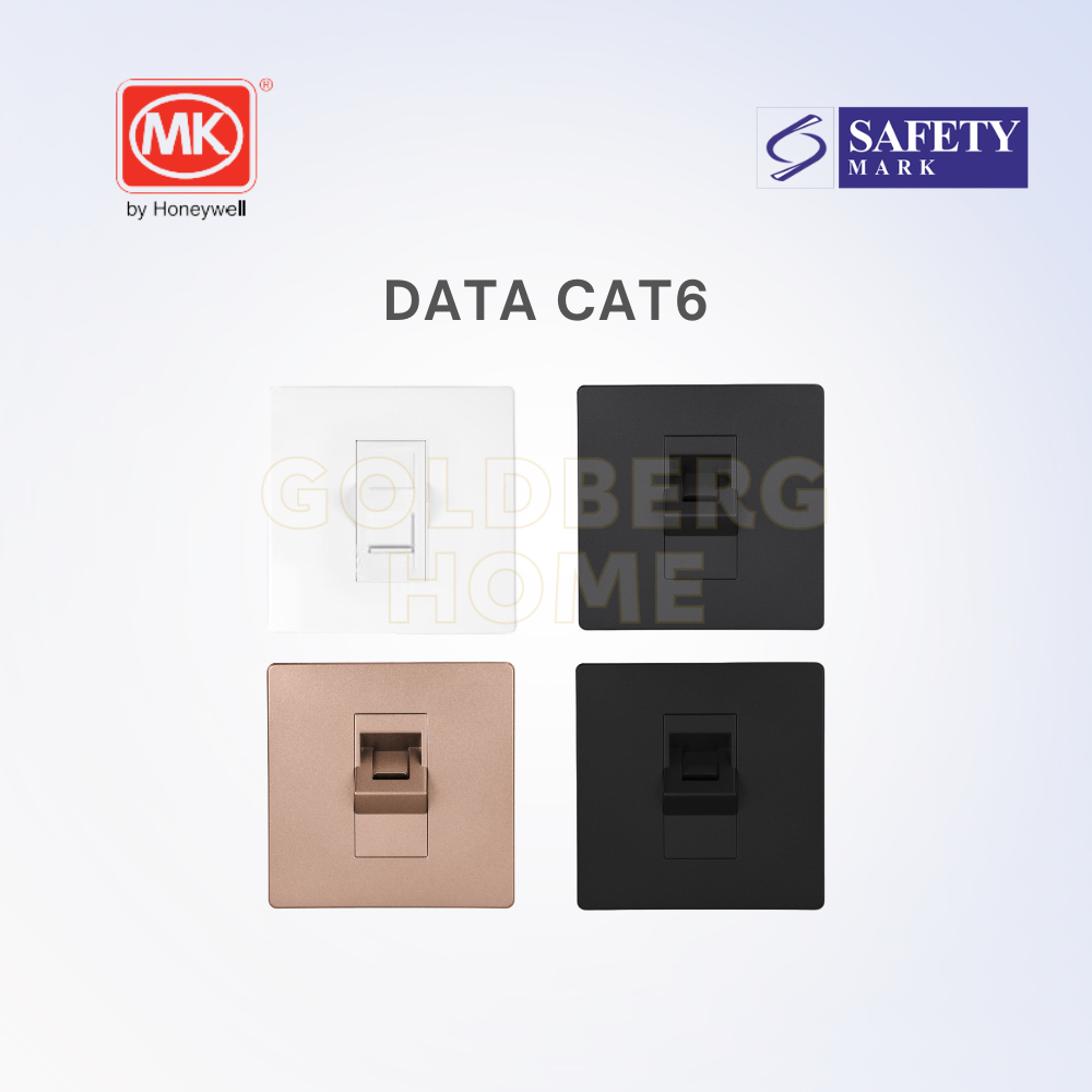 Goldberg Home MK Honeywell Aria RJ45 CAT6 data socket for high-speed internet.