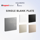 Legrand Galion 1-Gang Blank Plate by Goldberg Home in 5 premium finishes for SG homes.