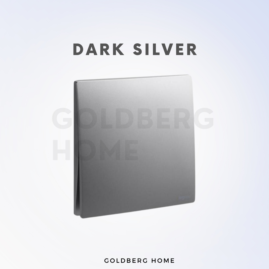 Legrand Mallia Senses switches in Dark Silver by Goldberg Home.