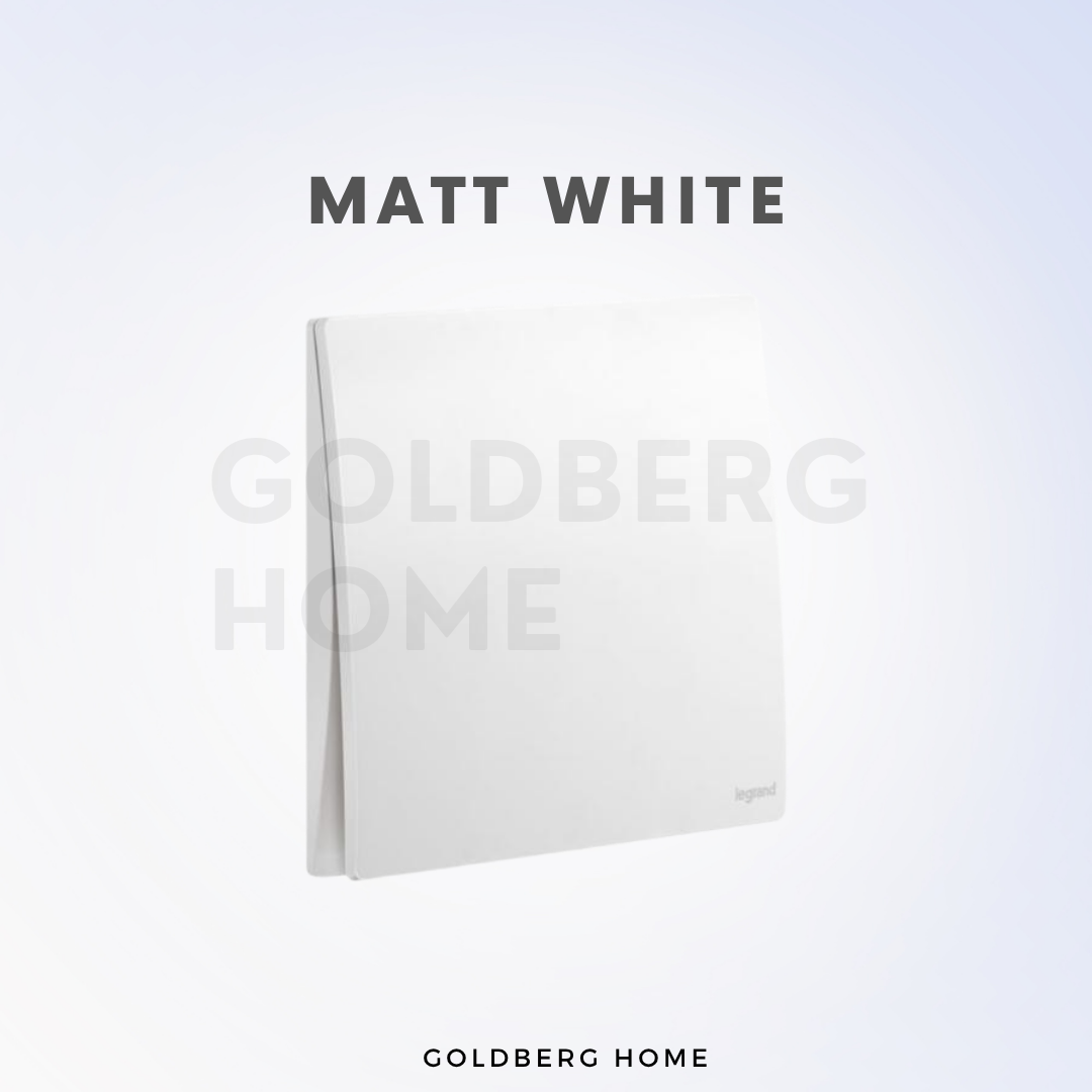 Legrand Mallia Senses switches in Matt White Goldberg Home.