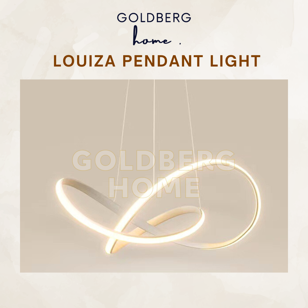 Goldberg Home Louiza 50cm pendant light, 48W high-brightness LED with RGB and 3-tone for Singapore smart homes.