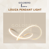 Goldberg Home Louiza 50cm pendant light, 48W high-brightness LED with RGB and 3-tone for Singapore smart homes.