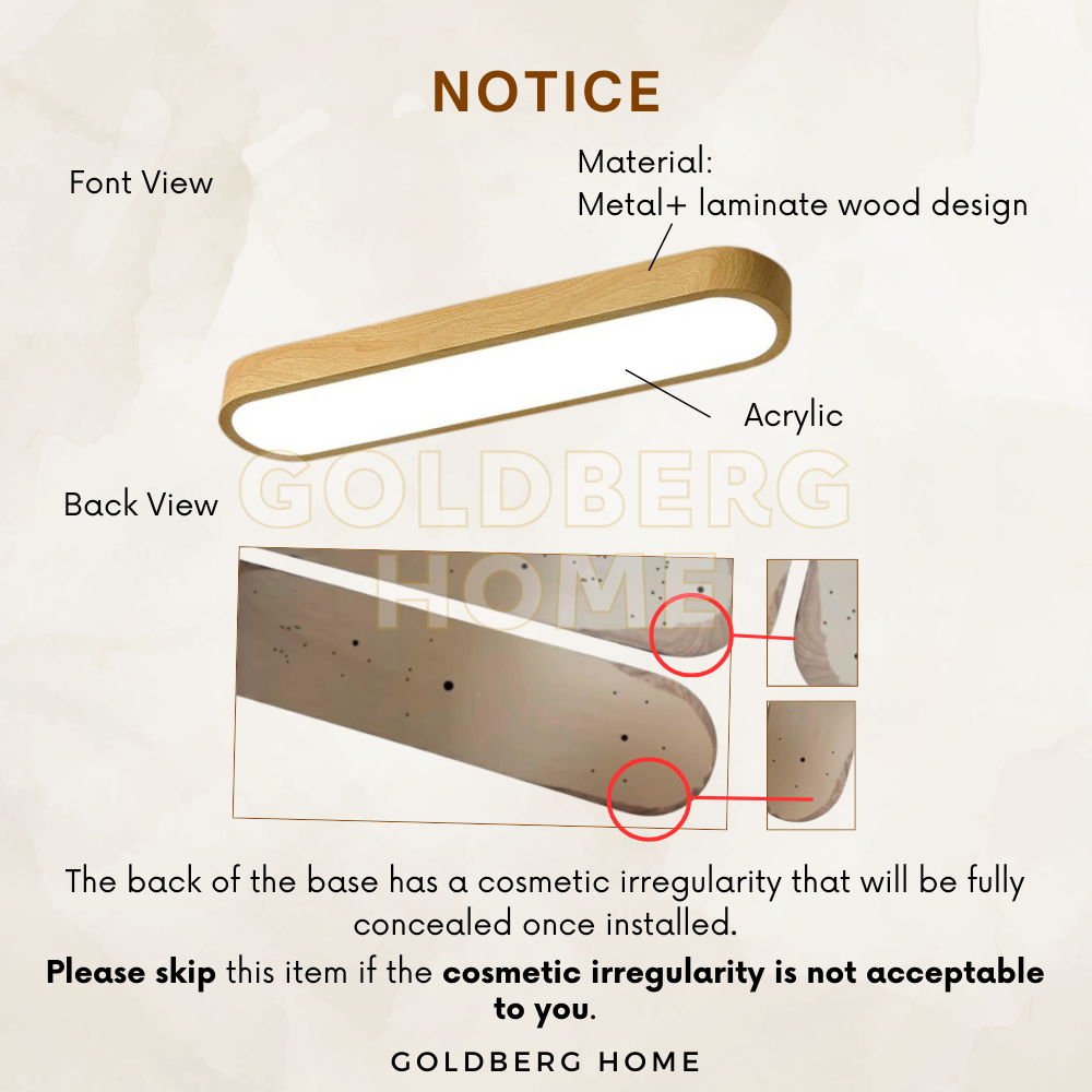 Close-up of Masako premium wood grain finish. High-quality Japandi style lighting by Goldberg Home Singapore.
