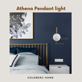 Bolia series white frosted pendant light in a minimalist Singapore bedroom, creating a cozy boutique hotel vibe.