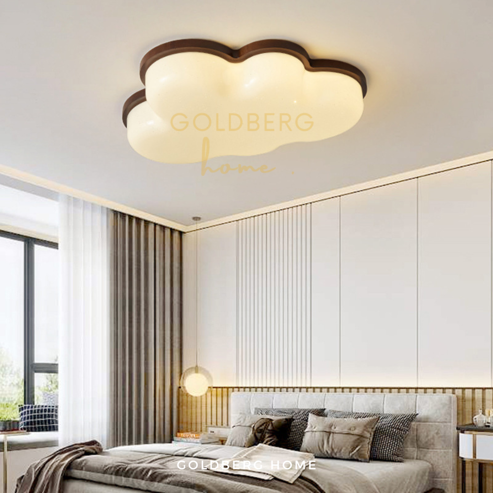 Soft RGB glow from the Omika Cloud light providing ambient night lighting for kids.