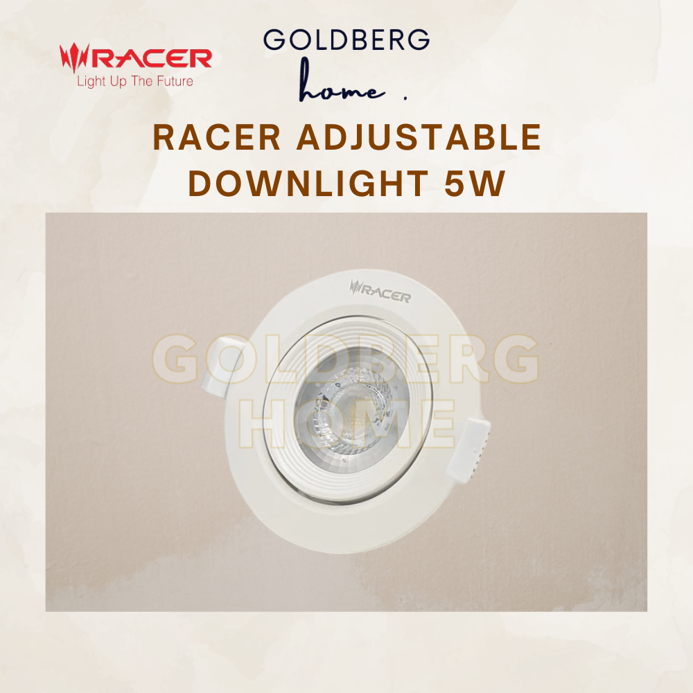 Goldberg Home Racer 5W adjustable LED downlight ceiling fixture for Singapore homes.