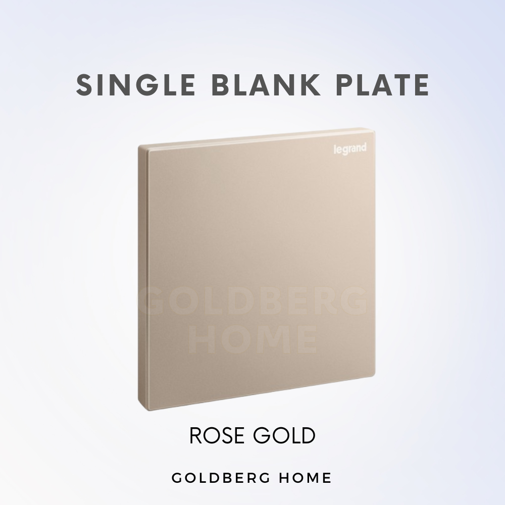 Legrand Galion Blank Plate 1G White Dark Silver Champagne Gold Rose Gold Matt Black