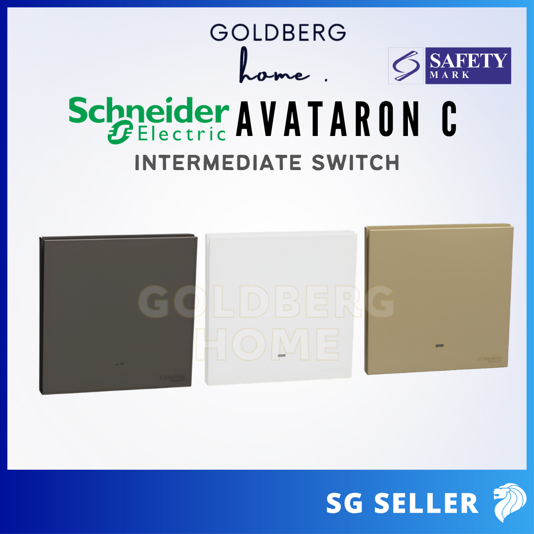 Schneider AvatarON C 1 Gang intermediate switch by Goldberg Home Singapore