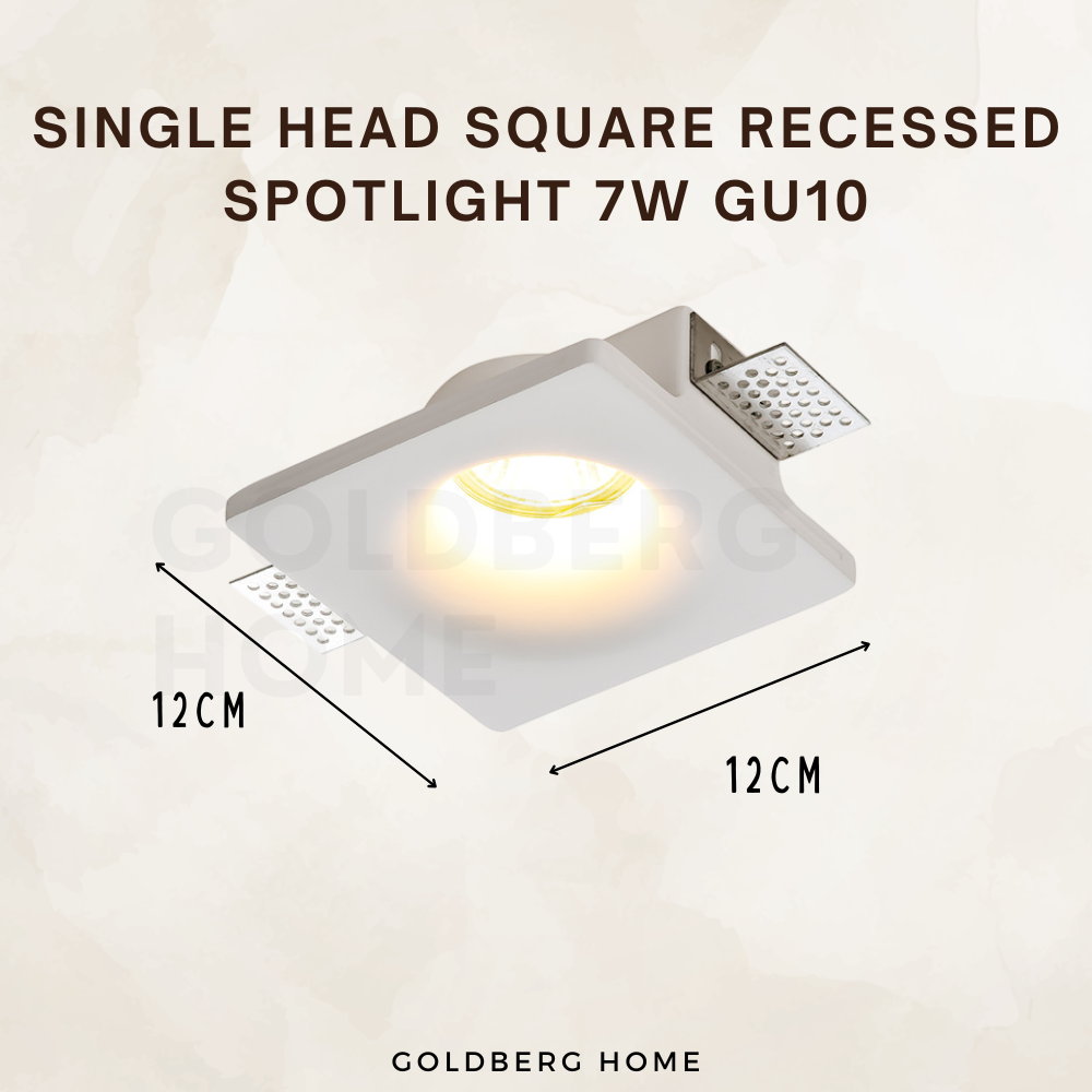 Dussel Recessed 7W GU10 Spotlight Downlight White