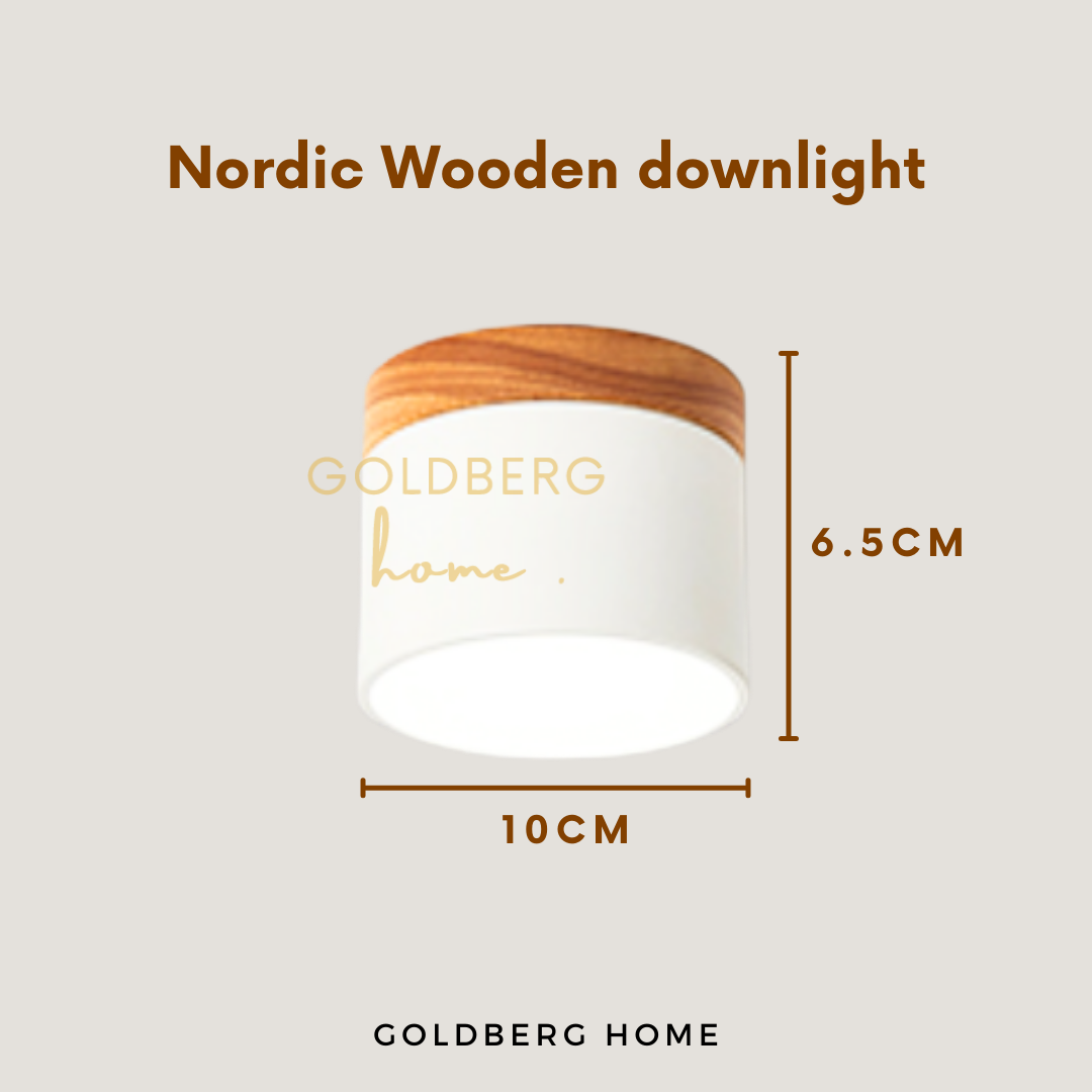 Size specifications and cutout measurements for Goldberg Tako 6W downlight, compatible with SG false ceilings.