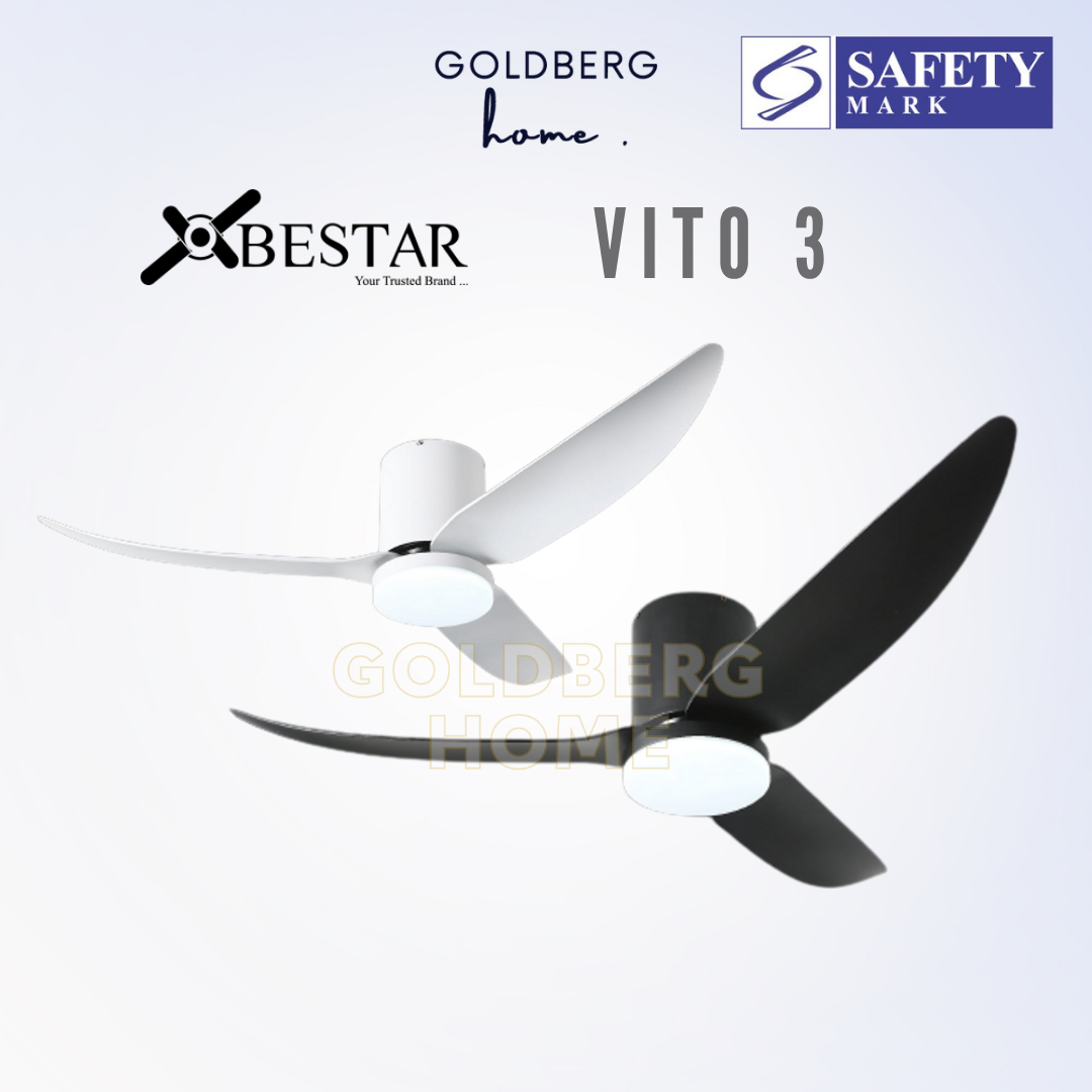 Bestar Wifi Controlled Ceiling Fan VITO 3 DC Motor 40" 50" 3 Blades