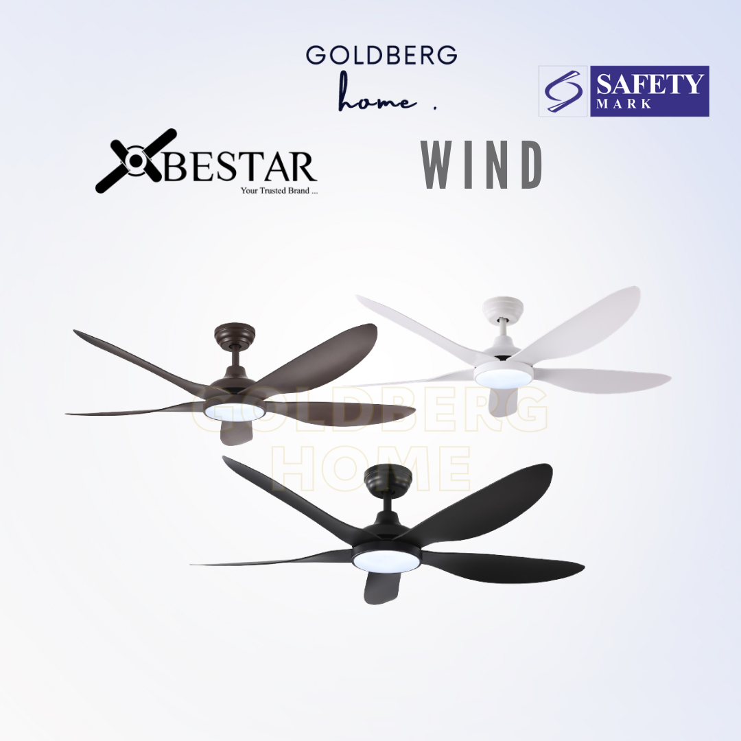 Bestar Wind Ceiling Fan 5 Blades DC Motor 32" 42" 52"
