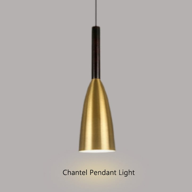 Chantel Golden Minimalist Pendant Light | Nordic Golden Pendant Light | Goldberg Home SG