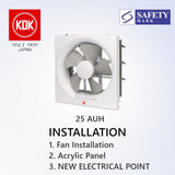 KDK 20/25 AUH Exhaust Fan Ventilating Fan Goldberg Home SG