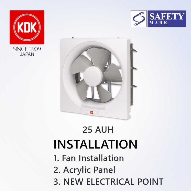 KDK 20/25 AUH Exhaust Fan Ventilating Fan Goldberg Home SG