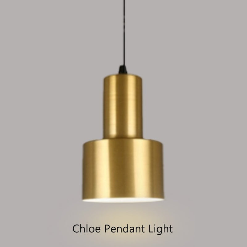 Chloe Pendant Light Golden Minimalist Nordic Golden Pendant Light Goldberg Home SG