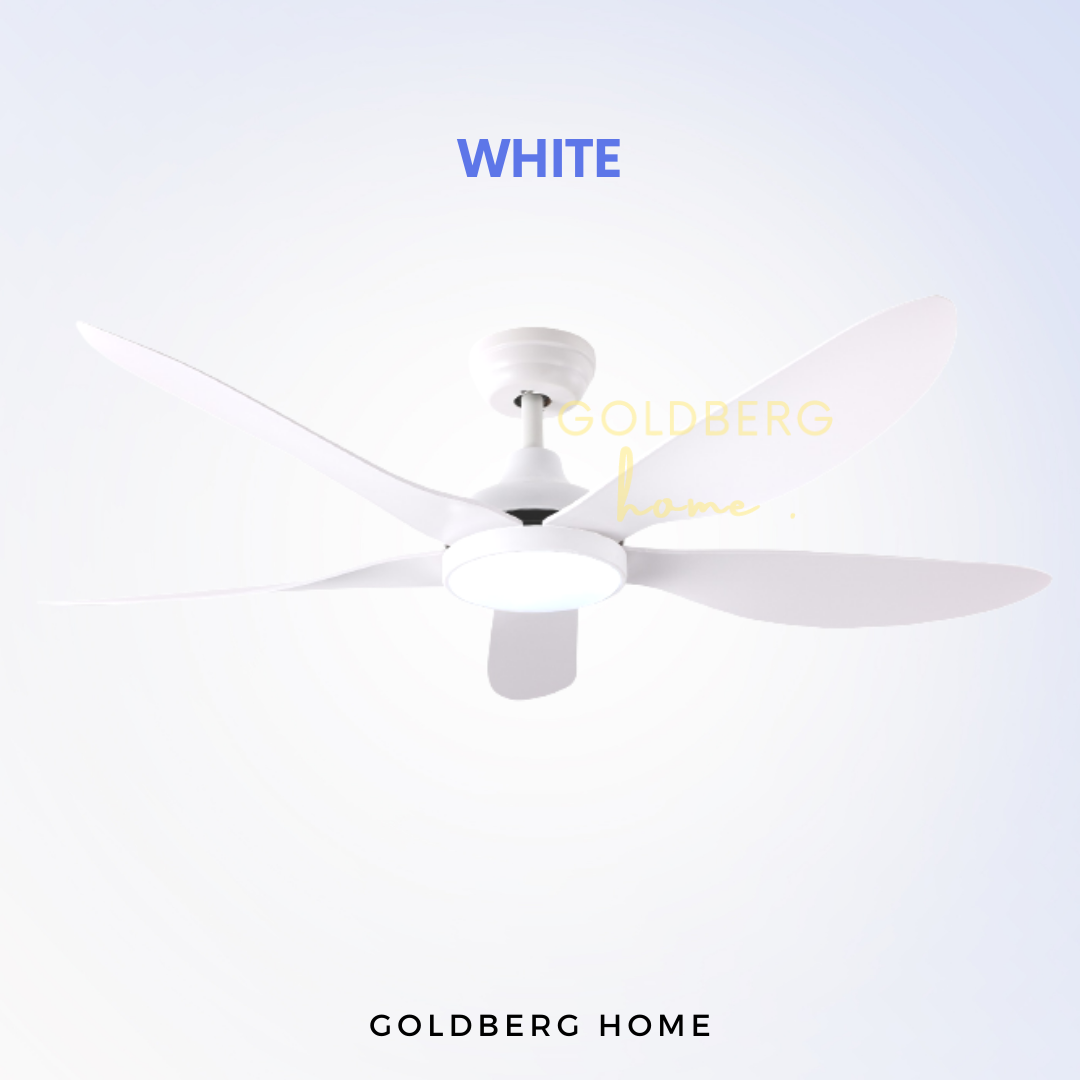 White Bestar Wind Ceiling Fan | DC Motor Ceiling Fan | Goldberg Home SG