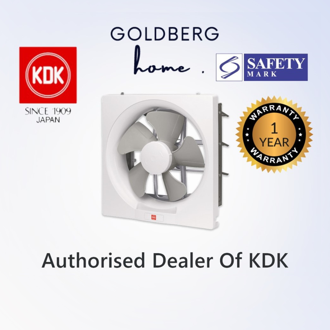 KDK 20/25 AUH Exhaust Fan + SG 3PIN Plug suitable for SG HDB Condo Landed | Powerful Exhaust Fans | Goldberg Home SG