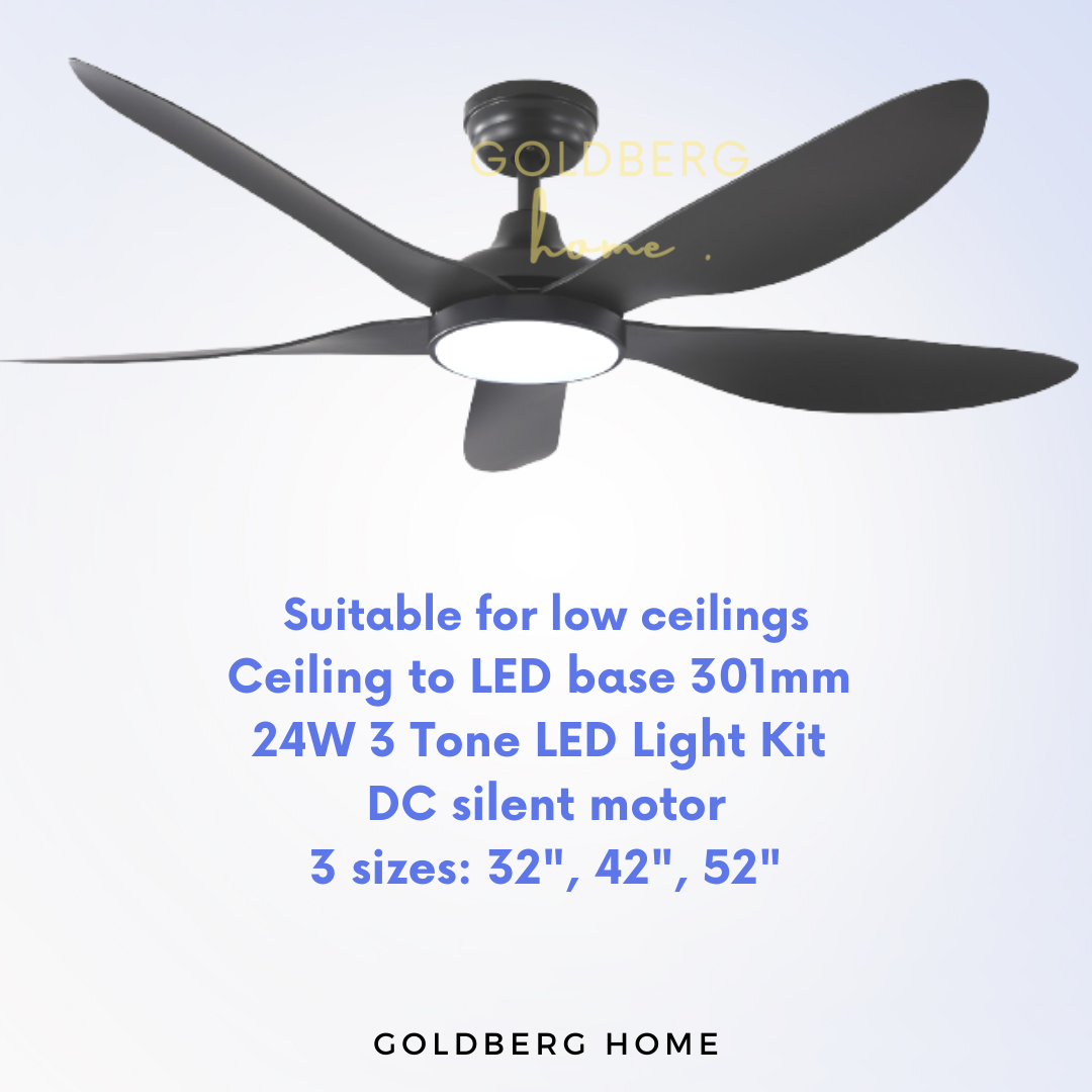 Sizes of Bestar Wind Ceiling Fan | DC Motor Ceiling Fan | Goldberg Home SG