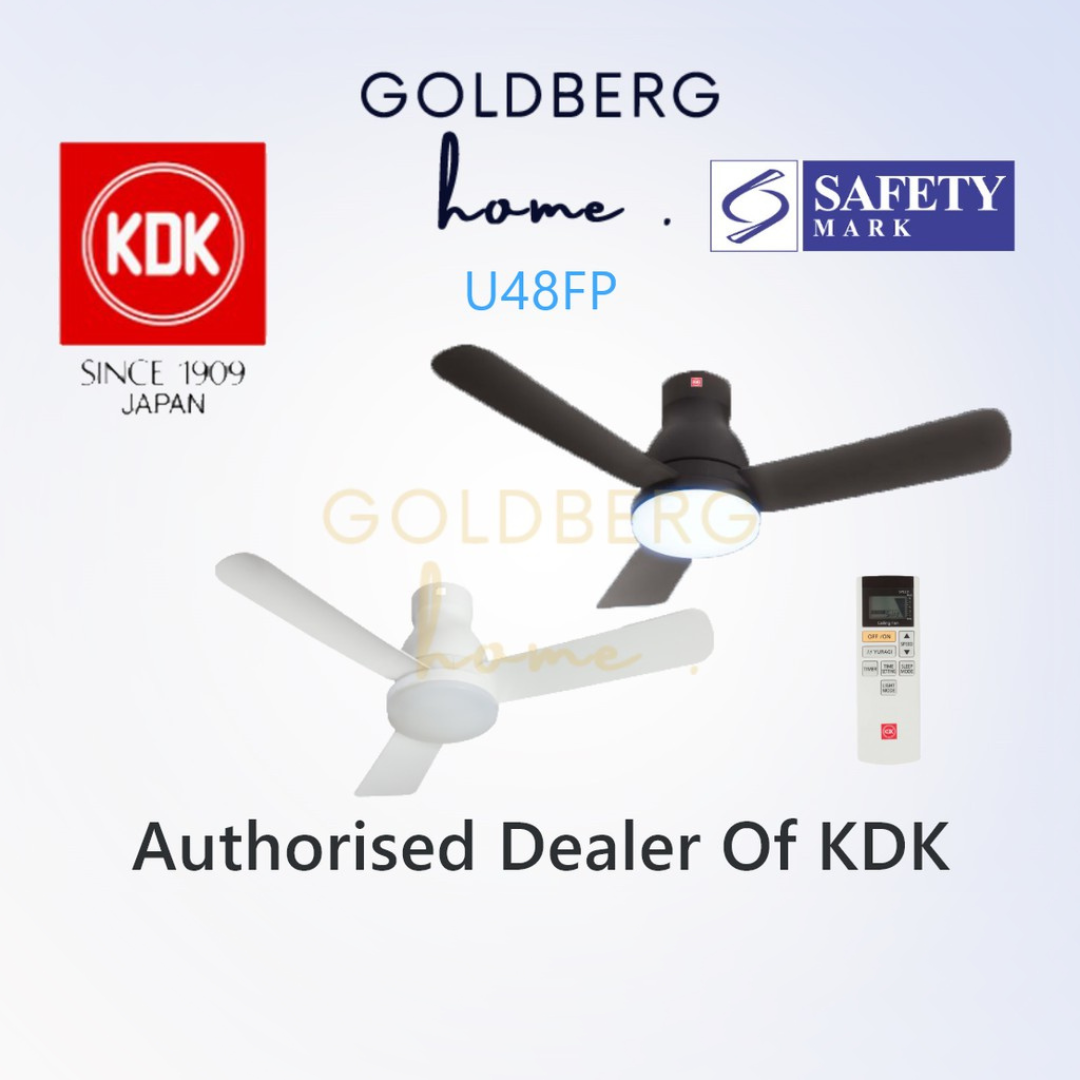 KDK U48FP Ceiling fan suitable for SG HDB Condo Landed | Sleek Design Ceiling Fan | Goldberg Home SG