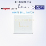 White Legrand Galion Bell Switch Goldberg Home SG