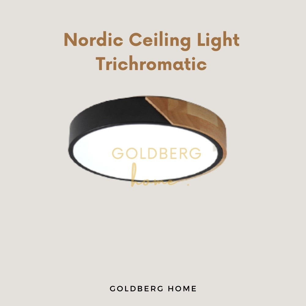 Black Nordic Tritone Ceiling LightsCozy ambience Ceiling Light |Goldberg Home SG