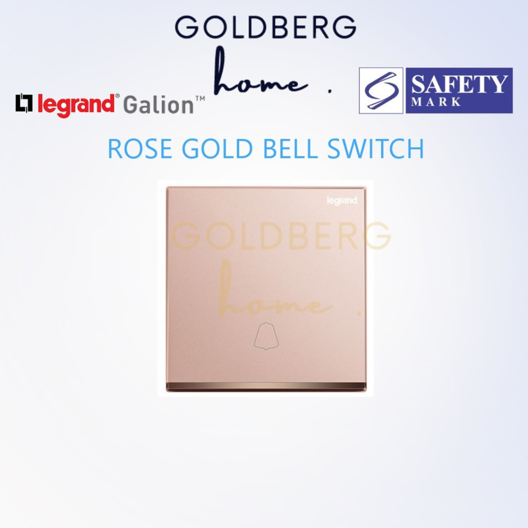 Rose Gold Legrand Galion Bell Switch Goldberg Home SG